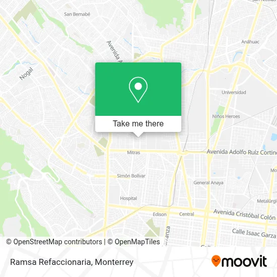 Ramsa Refaccionaria map