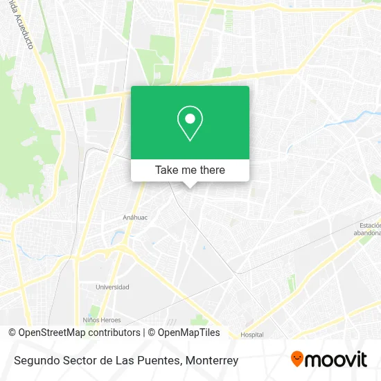 Segundo Sector de Las Puentes map