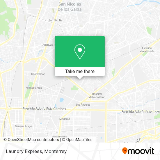 Laundry Express map