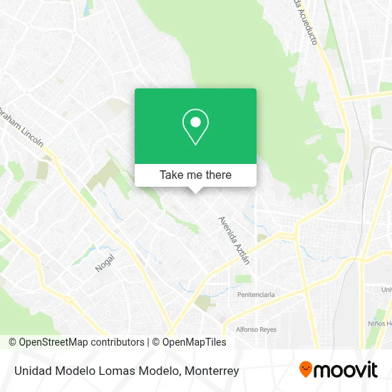 Unidad Modelo Lomas Modelo map