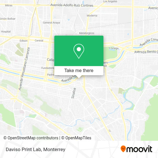 Daviso Print Lab map