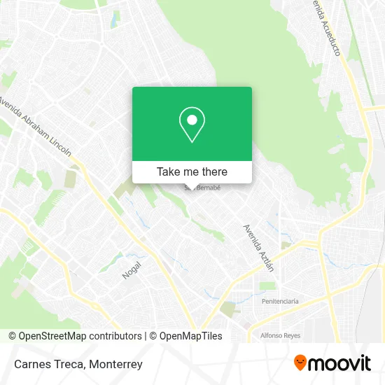 Carnes Treca map