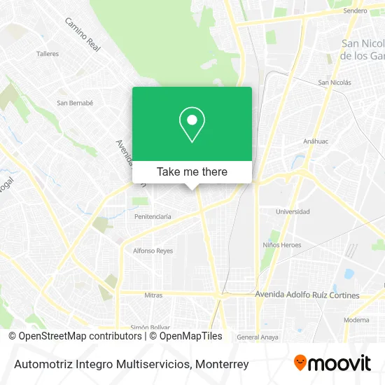 Automotriz Integro Multiservicios map