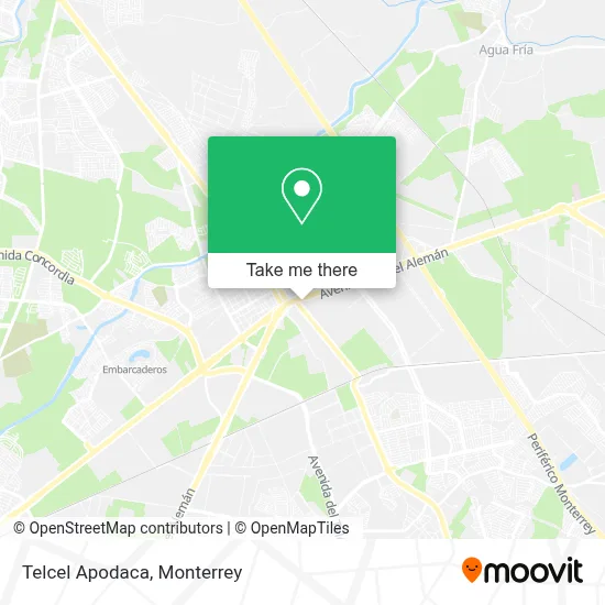 Telcel Apodaca map