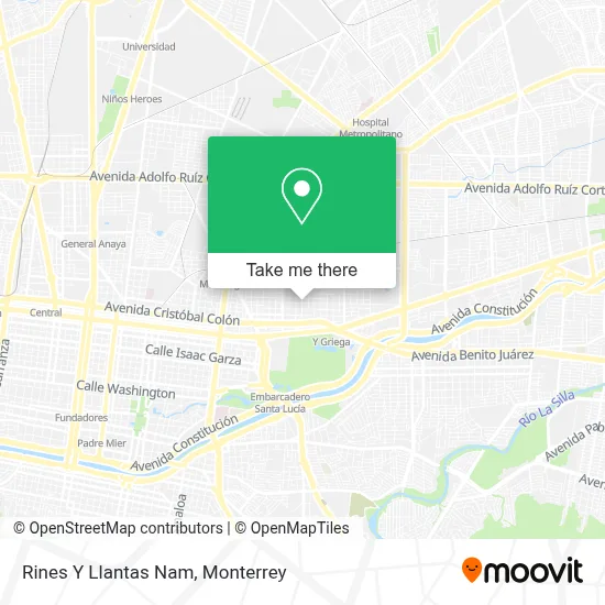 Rines Y Llantas Nam map