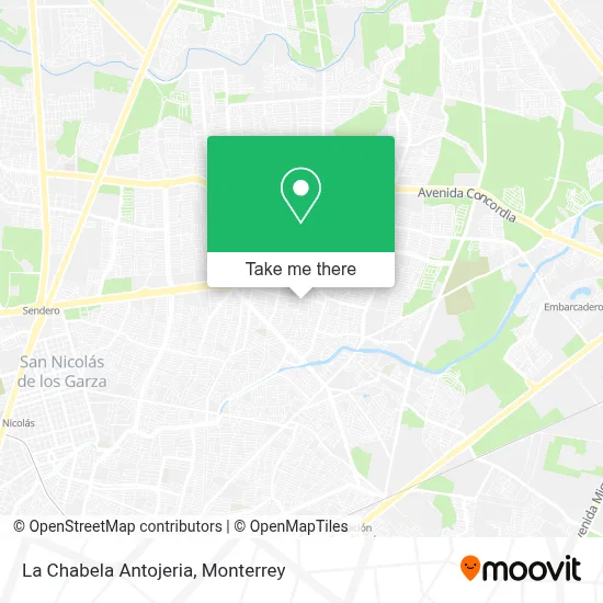 La Chabela Antojeria map