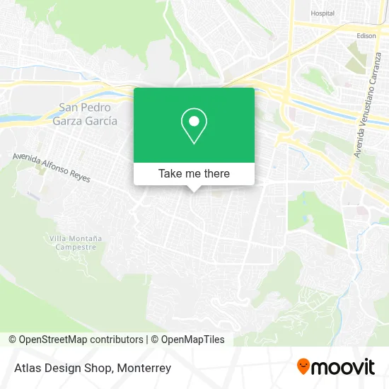 Atlas Design Shop map