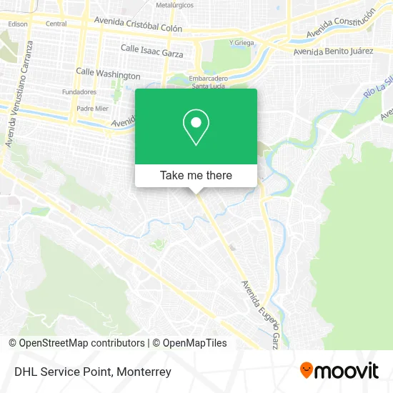 DHL Service Point map