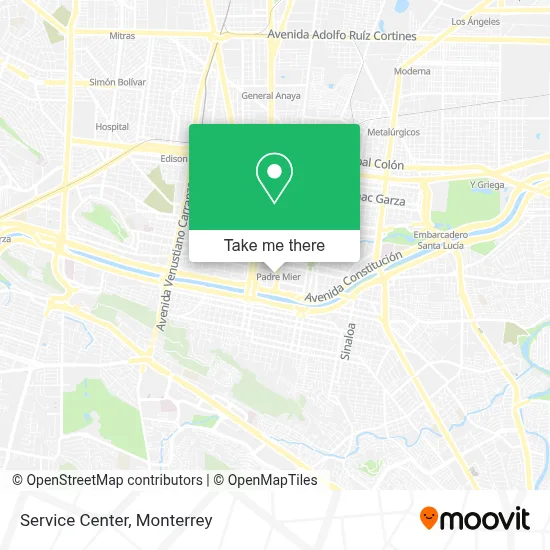 Service Center map
