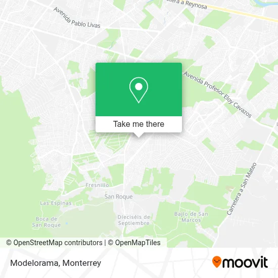 Modelorama map