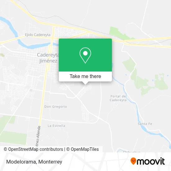 Modelorama map