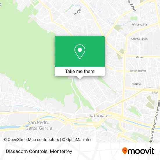 Dissacom Controls map