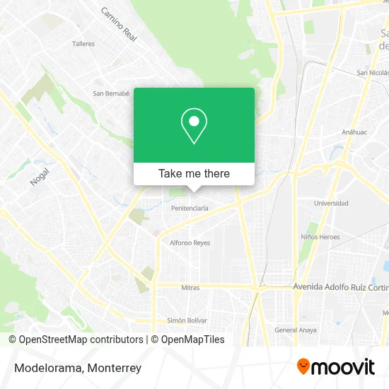 Modelorama map