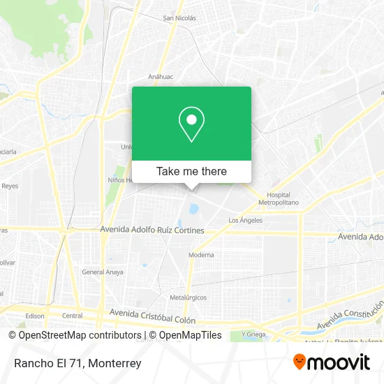 Rancho El 71 map