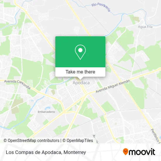 Los Compas de Apodaca map