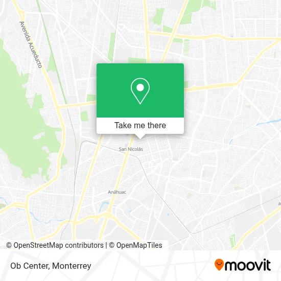Ob Center map