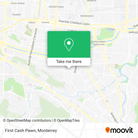 First Cash Pawn map