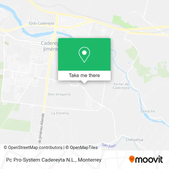 Pc Pro-System Cadereyta N.L. map