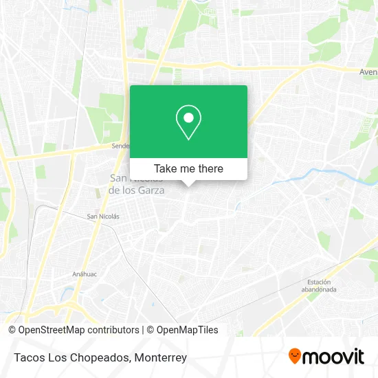 Tacos Los Chopeados map