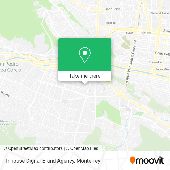 Inhouse Digital Brand Agency map