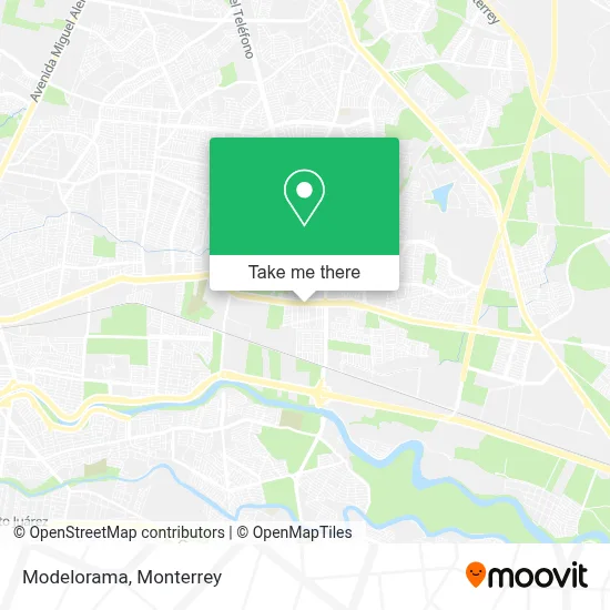 Modelorama map