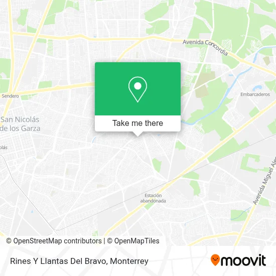 Rines Y Llantas Del Bravo map