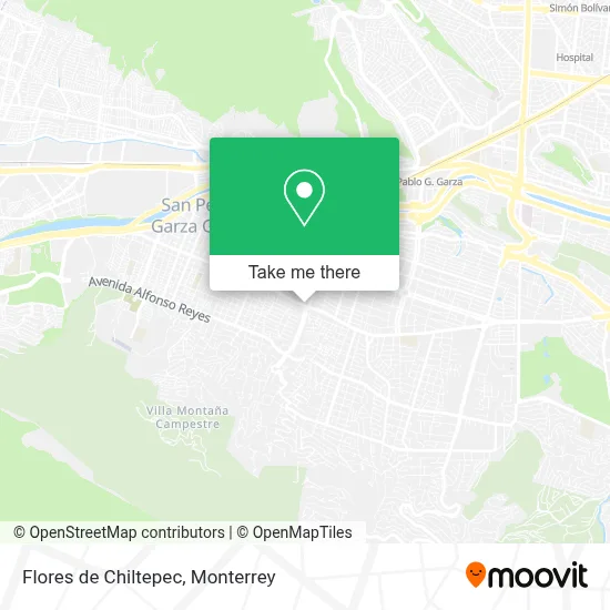 Flores de Chiltepec map