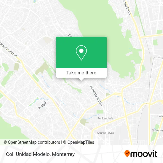 Col. Unidad Modelo map