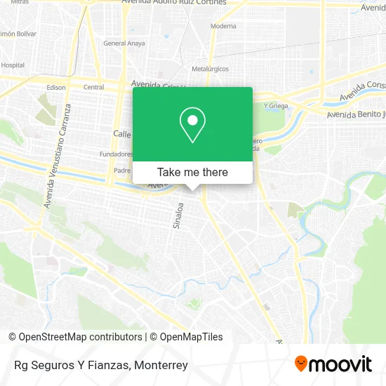 Rg Seguros Y Fianzas map