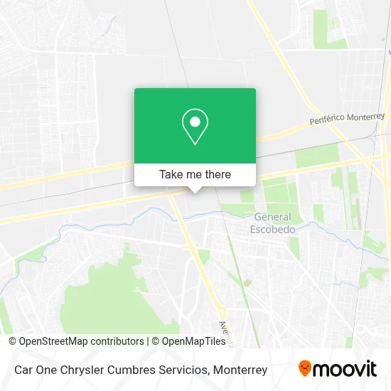 Car One Chrysler Cumbres Servicios map