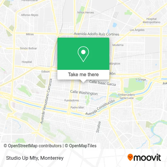 Studio Up Mty map