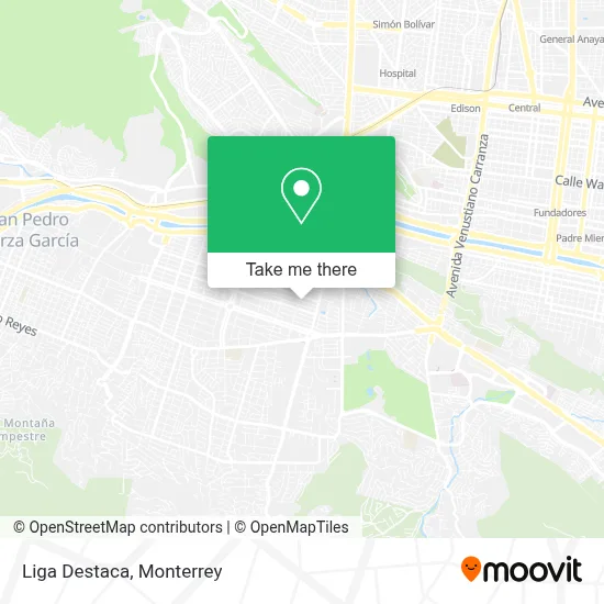 Liga Destaca map