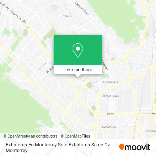 Extintores En Monterrey Solo Extintores Sa de Cv map