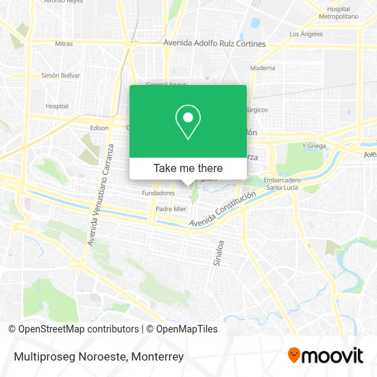 Multiproseg Noroeste map