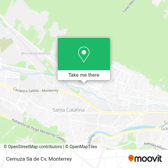 Cemuza Sa de Cv map