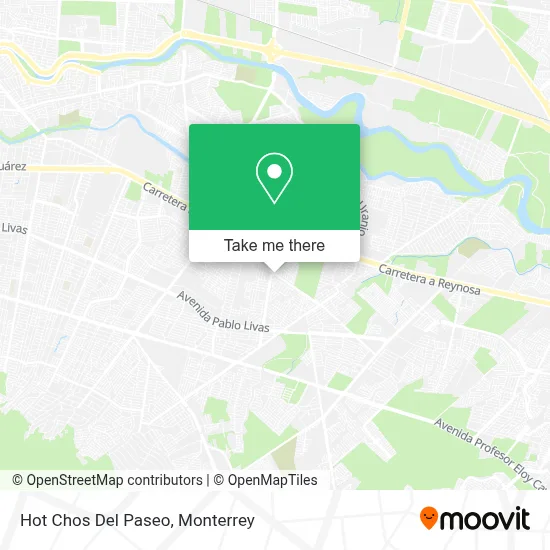 Hot Chos Del Paseo map