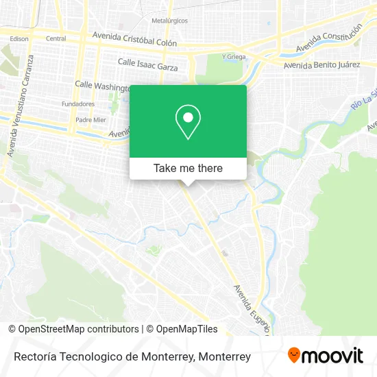 Rectoría Tecnologico de Monterrey map
