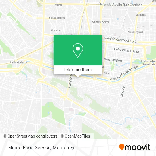 Talento Food Service map