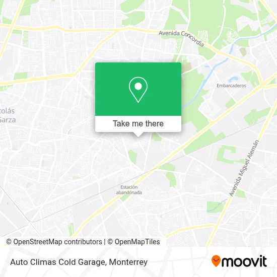 Auto Climas Cold Garage map