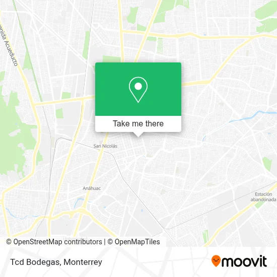 Tcd Bodegas map