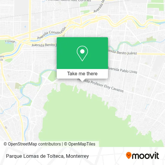 Parque Lomas de Tolteca map