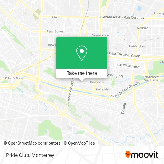 Pride Club map