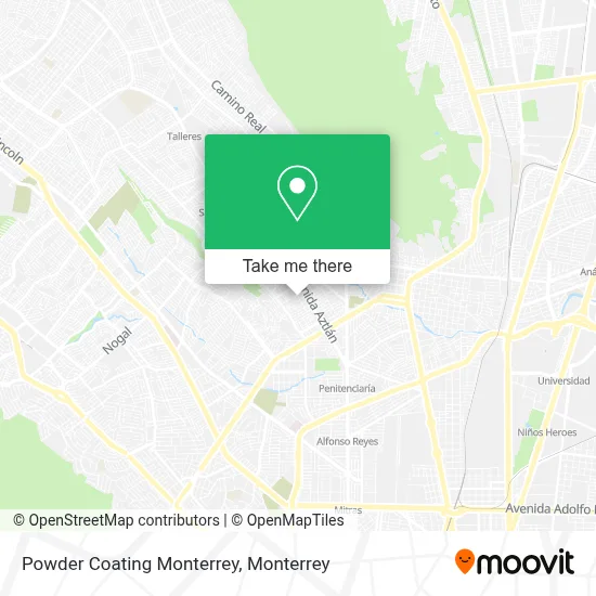 Powder Coating Monterrey map