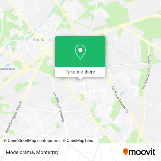Modelorama map