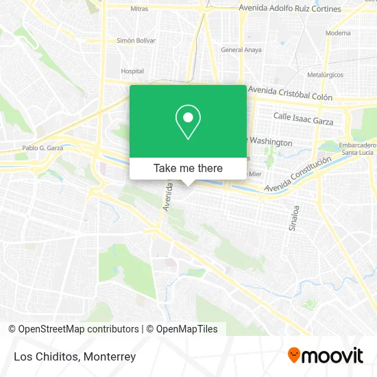 Los Chiditos map