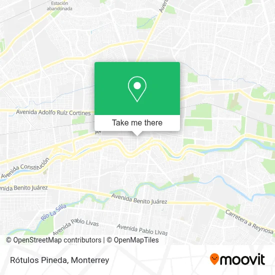 Rótulos Pineda map