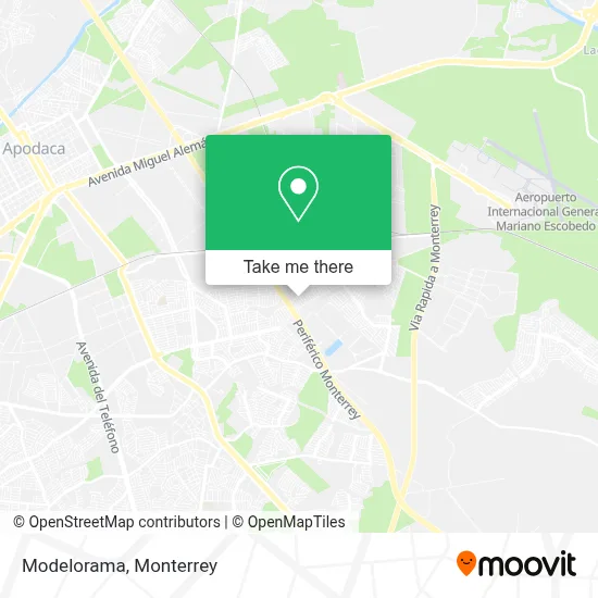 Modelorama map