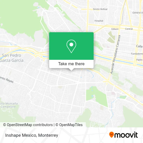 Inshape Mexico map