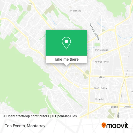 Top Events map