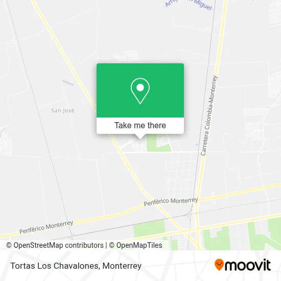 Tortas Los Chavalones map